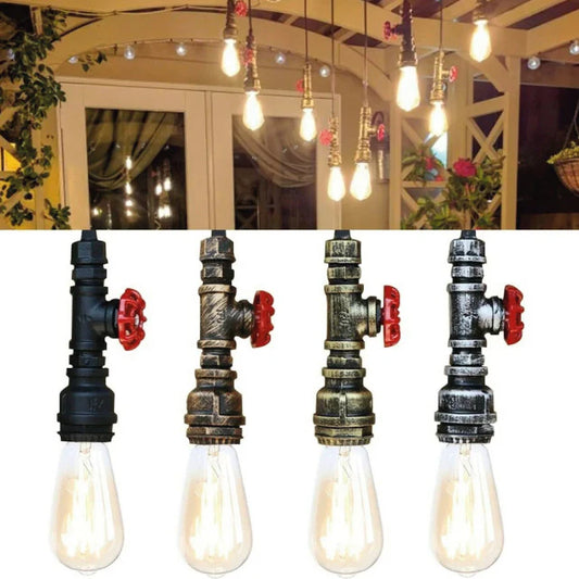 Vintage Industrial Hanging Metal Ceiling Pendant  Adjustable Cable For Living Kitchen Restaurant.