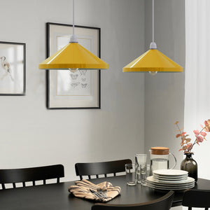 33.5cm Metal Cone Pendant Lampshade – Retro E27 Shade