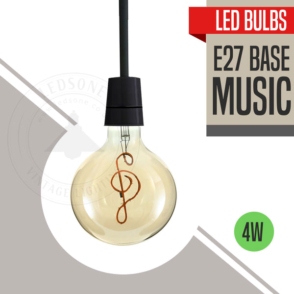 Vintage Retro style E27 Edison Screw Amber Glass light Bulbs , Warm White Colour