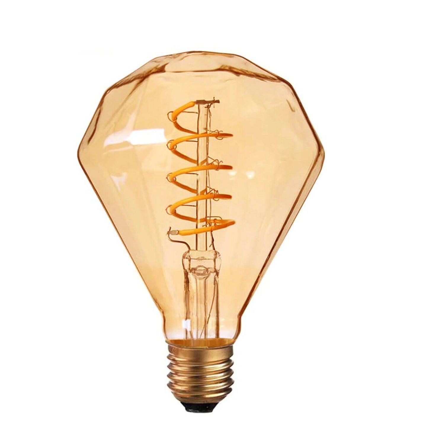 Vintage Retro style E27 Edison Screw Amber Glass light Bulbs , Warm White Colour