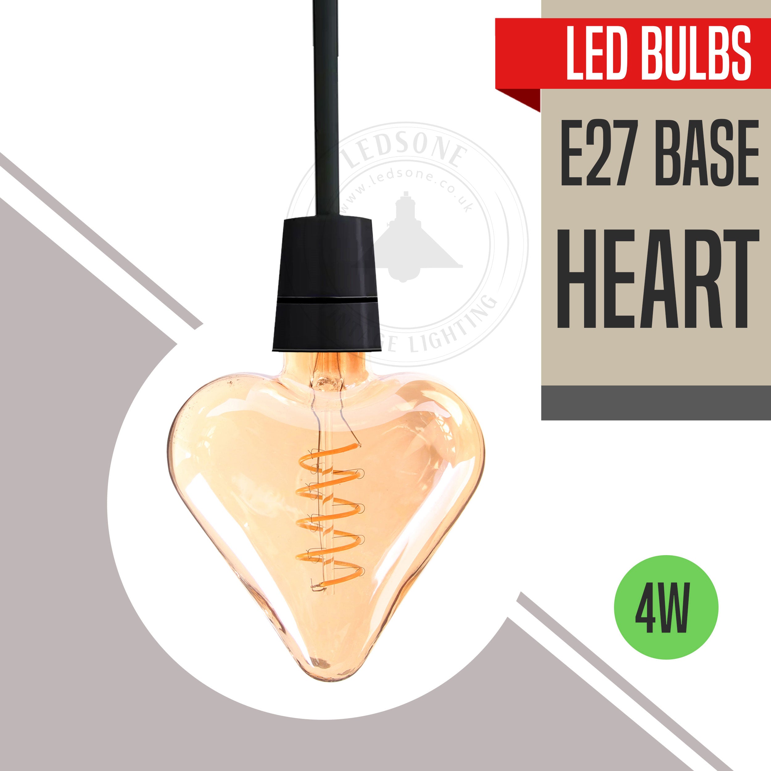 Vintage Retro style E27 Edison Screw Amber Glass light Bulbs , Warm White Colour Indoor decorative Lamp