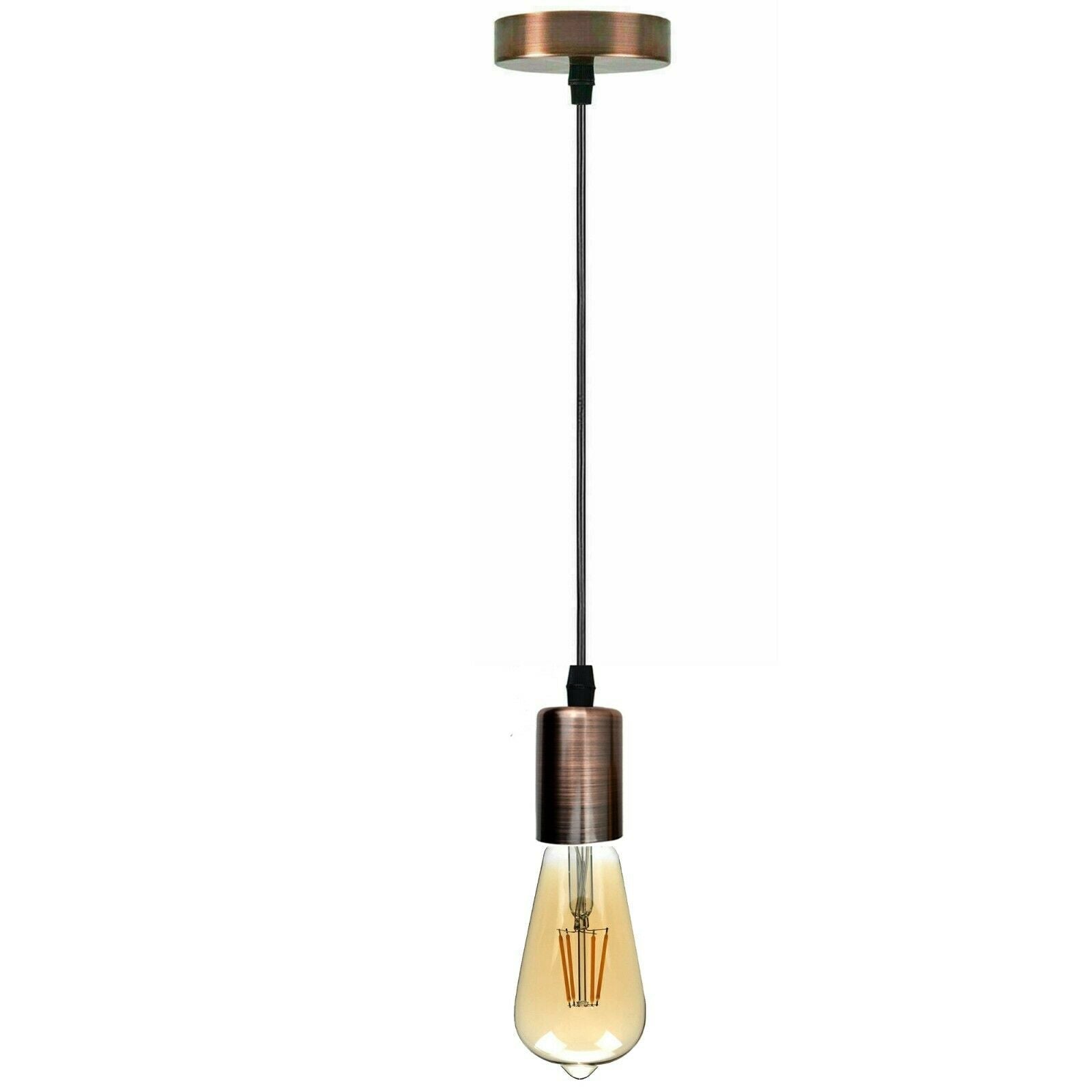 Vintage E27 Fitting Suspension Light Base Copper Lamp Holder Ceiling Pendant Lights~3640 - electricalsone UK Ltd