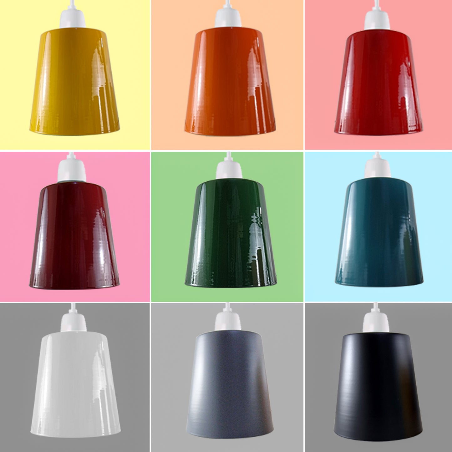 Modern Retro Easy Fit Light Shade 13cm Metal E27 Ceiling Pendant Light Lampshade for  Wall Lamp and Table Lamp