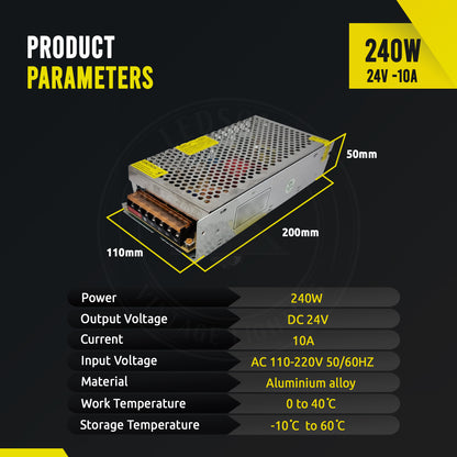 DC24V LED Driver Power Supply for Indoor Use | IP20 Rated