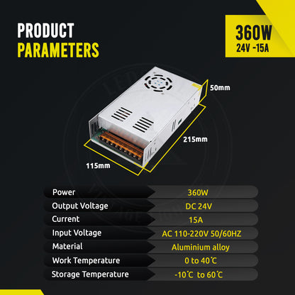 DC24V LED Driver Power Supply for Indoor Use | IP20 Rated
