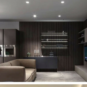 LED Round Recessed Indoor Ceiling Panel down Light Cool White For Hotel, Office, Library, Cellar