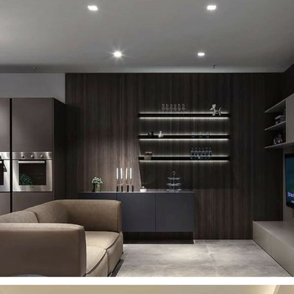 LED Round Recessed Indoor Ceiling Panel down Light Cool White For Hotel, Office, Library, Cellar