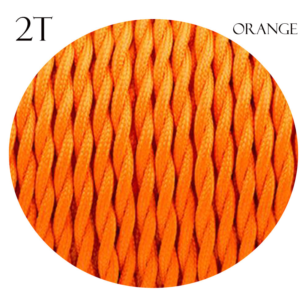2 Core Lighting Cable Braided Flex Covered Wire Light Cord Fabric Cable
