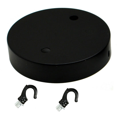 Black Ceiling Rose Hook Plate Light Fitting Chandelier