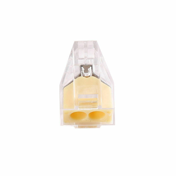 2 Way Connector Wire Pole Push Reusable Terminal Block Electric Cable