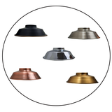 Painted Retro Style Light Shades Modern Ceiling Pendant Bowl Lampshades Metal Various Colors