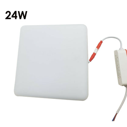 Modern LED Round Recessed Ultra slim Ceiling Flat Panel down Light Cool White Indoor Light