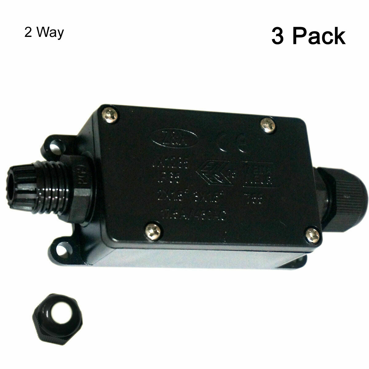2/3 Way IP65 Waterproof Junction Box Underground Cable Line Protection Connector