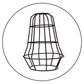 Metal Vintage Brass Wire cage