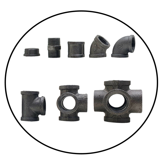 INDUSTRIAL MALLEABLE Metal PIPE LIGHTS SPAIRE PARTS JOINTS 3/4" INCH