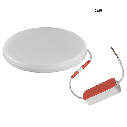 Modern LED Round Recessed Ultra slim Ceiling Flat Panel down Light Cool White Indoor Light