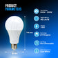 18W E27 Screw LED Light GLS bulbs, Energy Saving Edison Cool White 6000K non dimmable lights