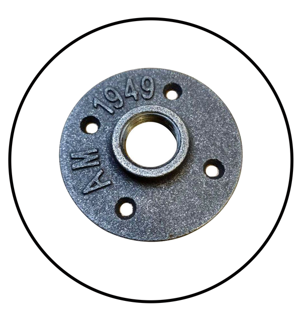 Floor Flange Iron Pipe Fittings Wall Rusty Industrial for Industrial Pipe