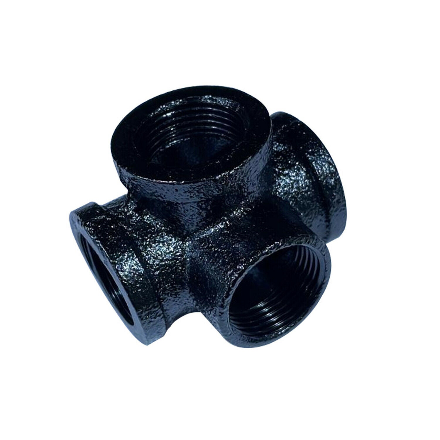 3/4 BSP MALLEABLE iron pipe BLACK Painted STEAM PUNK Cast Iron pipe fitting