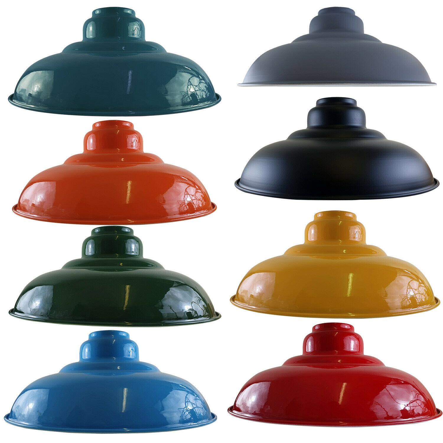 Ceiling Pendant Industrial Style Gloss Modern Metal Indoor Home Light Lampshade