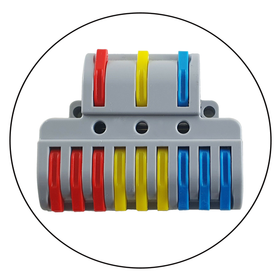 3-to-9 Way Lever Wire Connector – Compact Terminal Block (450V, 32A)