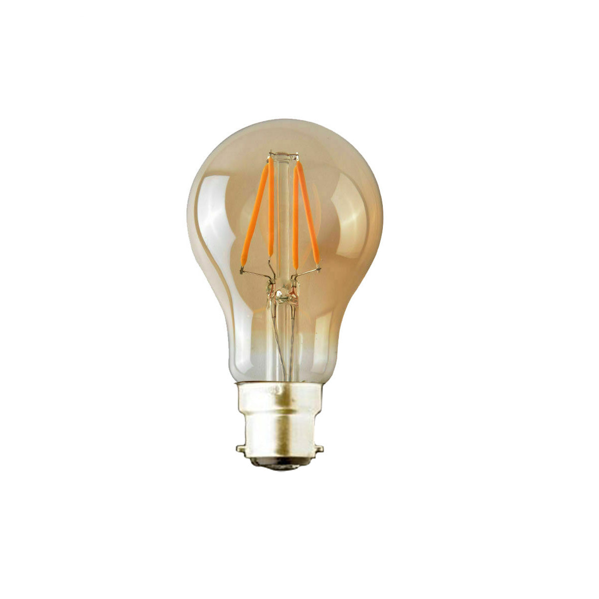 Vintage Industrial LED A60 B22 6W Warm White Amber Energy Saving Retro Lamp Bulb