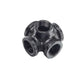 3/4 BSP MALLEABLE iron pipe BLACK Painted STEAM PUNK Cast Iron pipe fitting