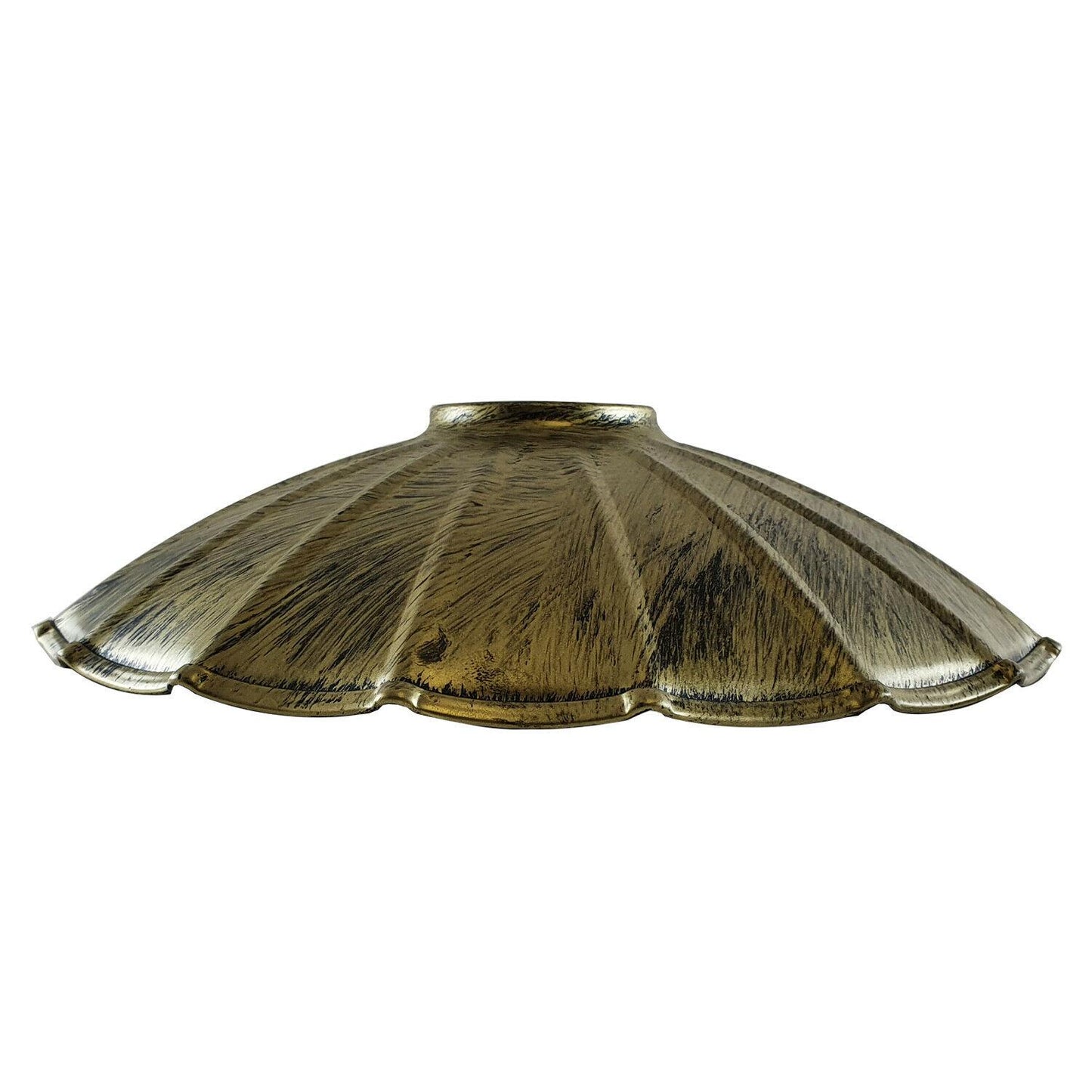 Brushed Color Vintage Industrial Ceiling Pendant Light Umbrella Shade Rustic Lampshade Easy Fit Wavy Shade UK