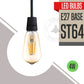 ST64 E27 4W Dimmable Vintage LED Retro Classic Filament Bulbs