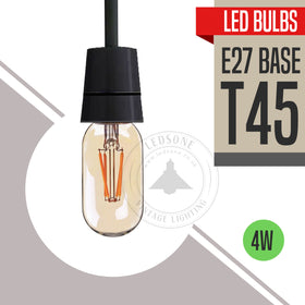 4W T45 E27 LED Dimmable Vintage Filament Light Bulb