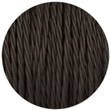3 Core Twisted Electric Cable covered Black color fabric 0.75mm