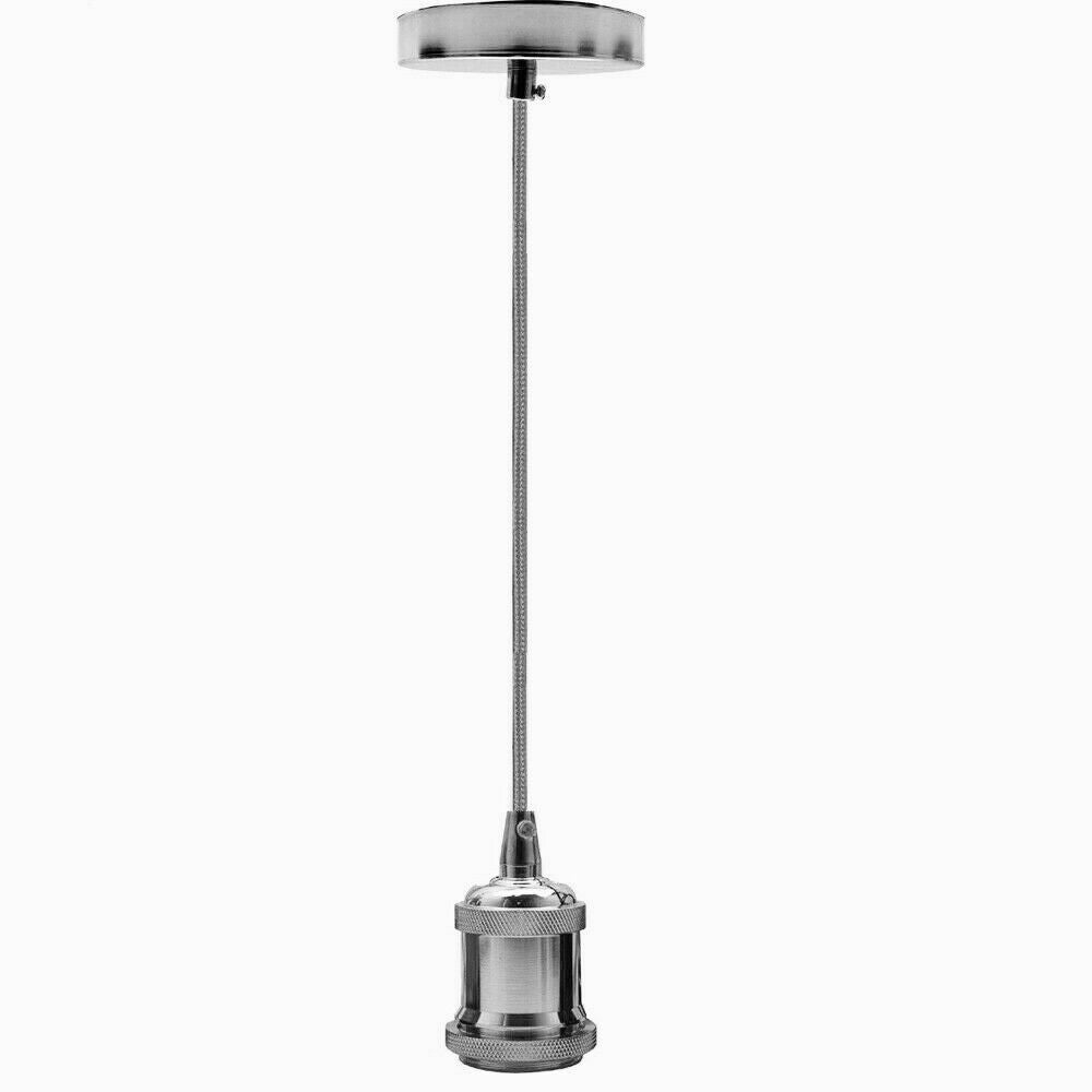 Chrome light bulb pendant for versatile lighting