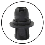 E14 Bulb Holder Edison Small Screw SES Black Plastic Lamp holder For Table Lamp E14 Socket UK.