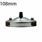 108mm Single Outlet Drop Metal Front Fitting Ceiling Rose