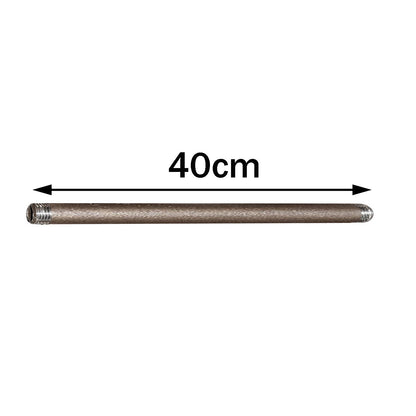 ¾ inch barrel nipple malleable Iron fitting Male BSPT 3/4in to Male BSPT 3/4in - Black Variable sizes from 2.5cm to 60cm
