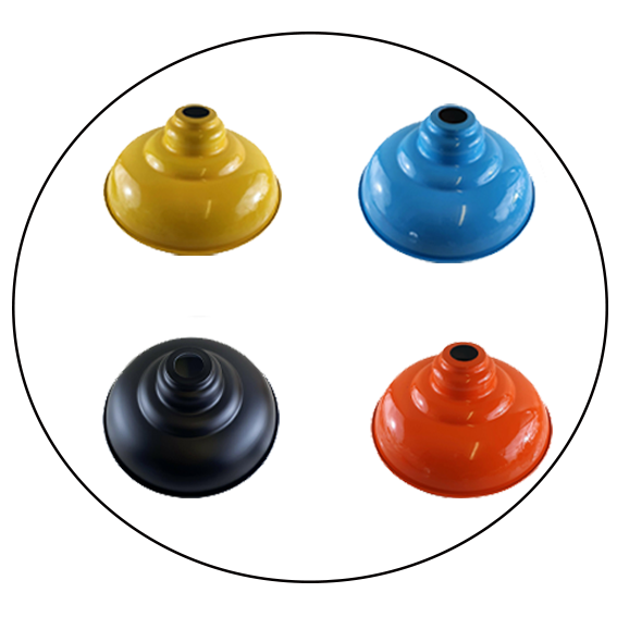 Metal semi-curvy Lamp Shades