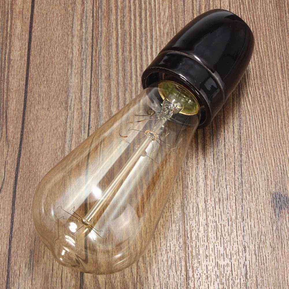 E27 Ceramic Bulb Holder Industrial Retro Edison Porcelain Lamp Light Fitting