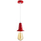 Red Ceiling Light Fitting Industrial Pendant Lamp Bulb Holder~1679 - electricalsone UK Ltd