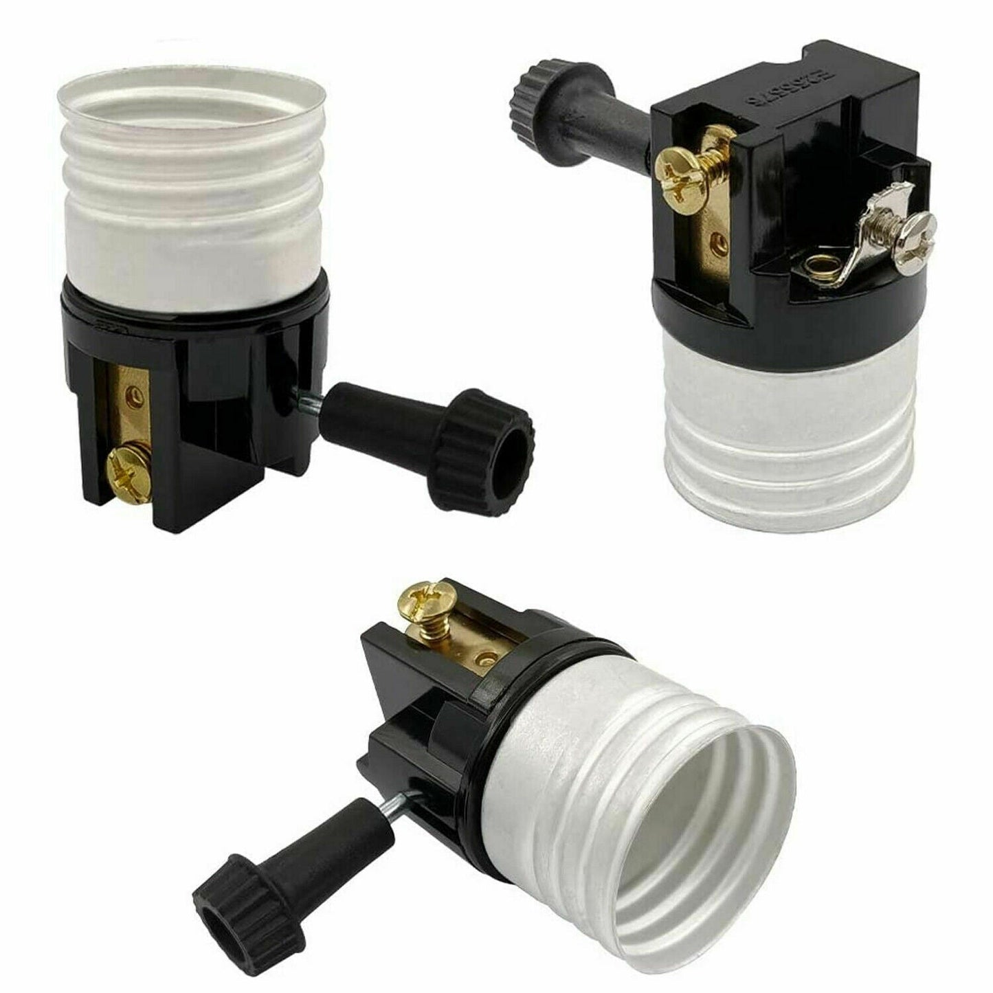3 Way Socket Replacement for lamp Removeable Turn Knob