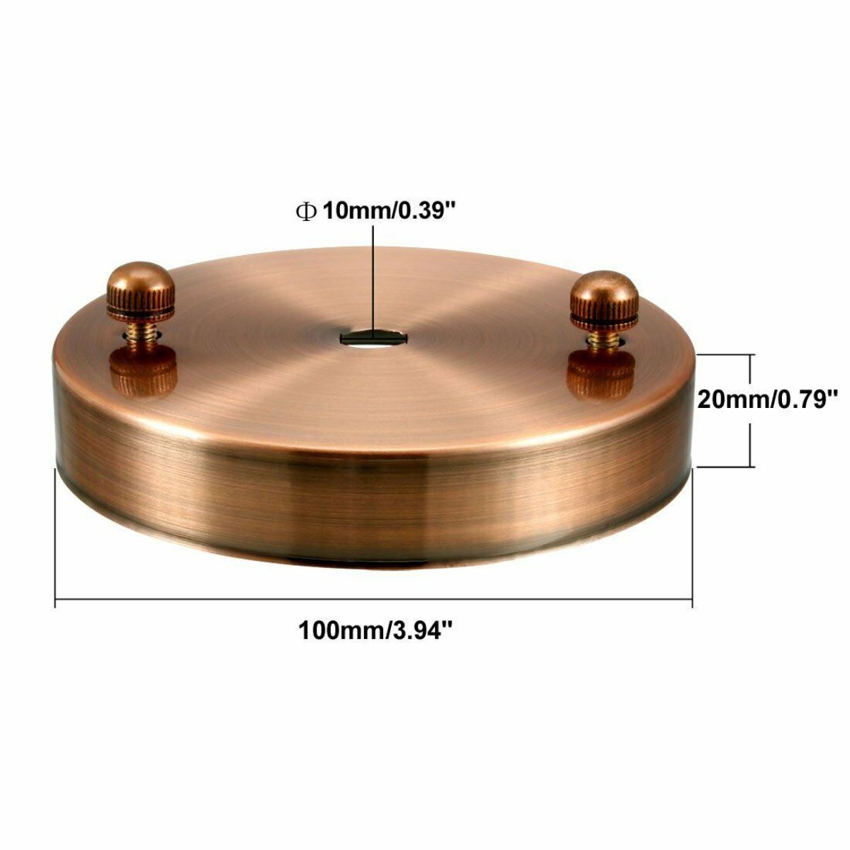 100mm Front Fitting Color Ceiling Hook Ring Single Point Drop Outlet Plate