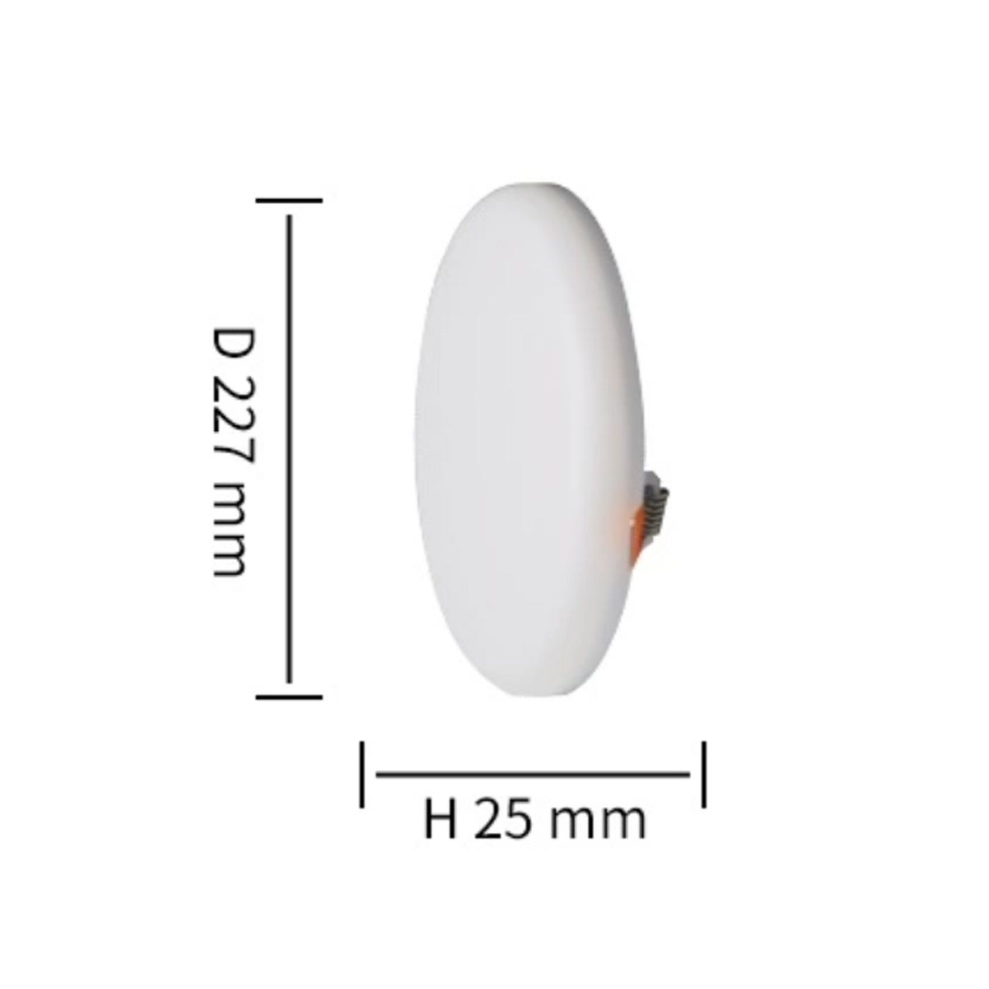 Slim LED 36 W 6000 K Panel Recessed Round Frame less Ceiling Spot Light Cool SMD