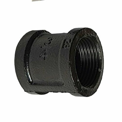 3/4 BSP MALLEABLE iron pipe BLACK Painted STEAM PUNK Cast Iron pipe fitting