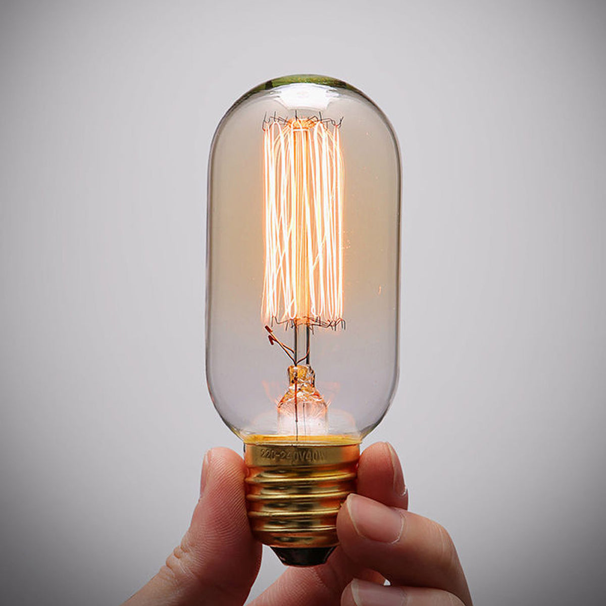 T45 E27 60W Dimmable Filament Lamp Incandescent Light Bulb