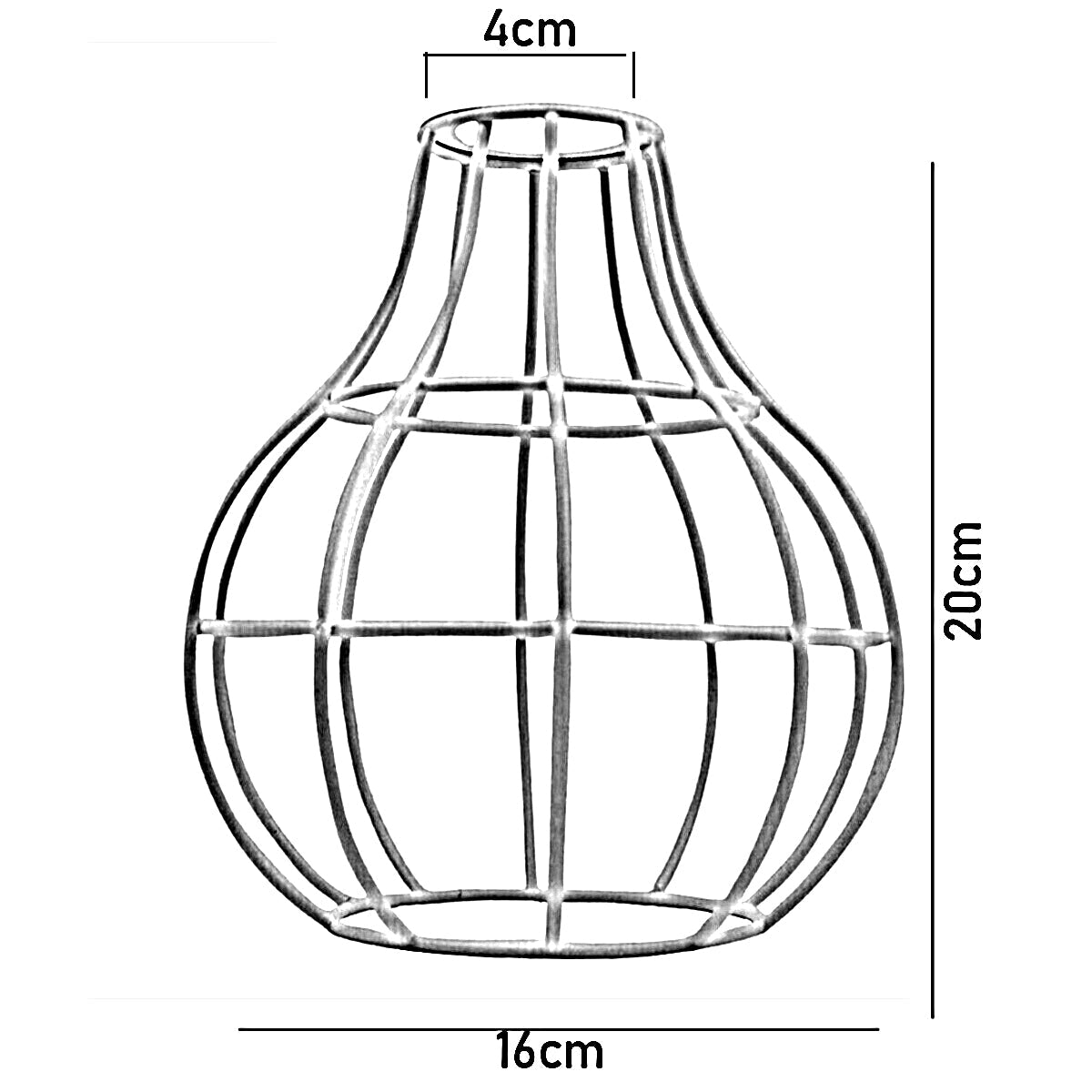 Easy Fit Pendant Light Shade Metal Cage Drum Lampshade Pendant Lamp / Ceiling