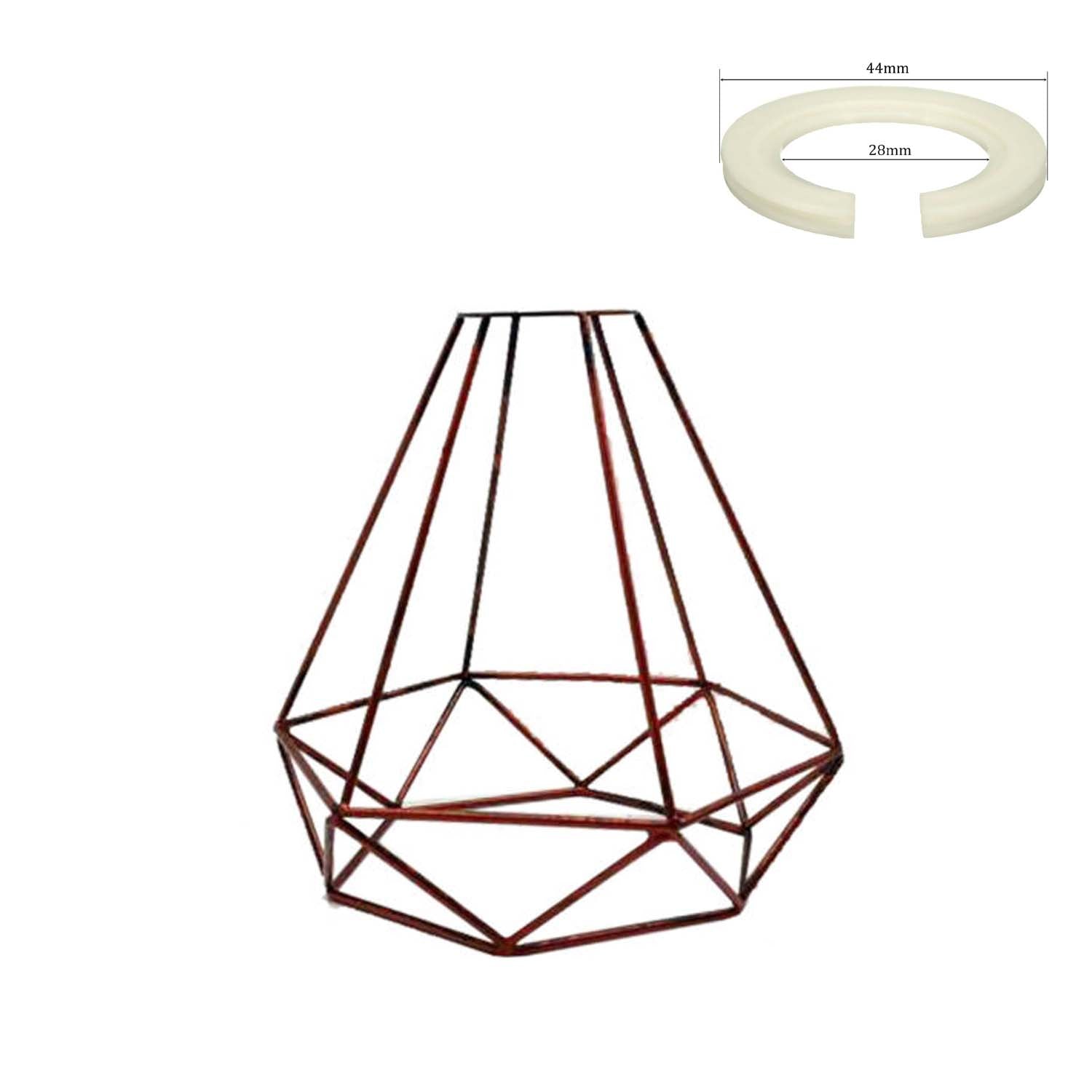 Easy Fit Pendant Light Shade Metal Cage Drum Lampshade Pendant Lamp / Ceiling