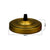 Side Fitting Ceiling Rose 108mm Diameter Single Outlet