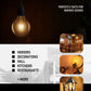 amber glass bulb
2200k led bulb
retro filament bulb