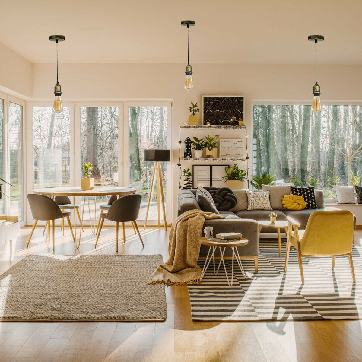 hanging pendant lights with plug