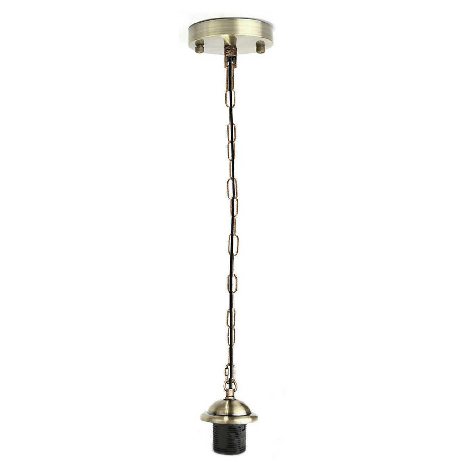 Green Brass  metal E27 pendant lamp holder for bold designs