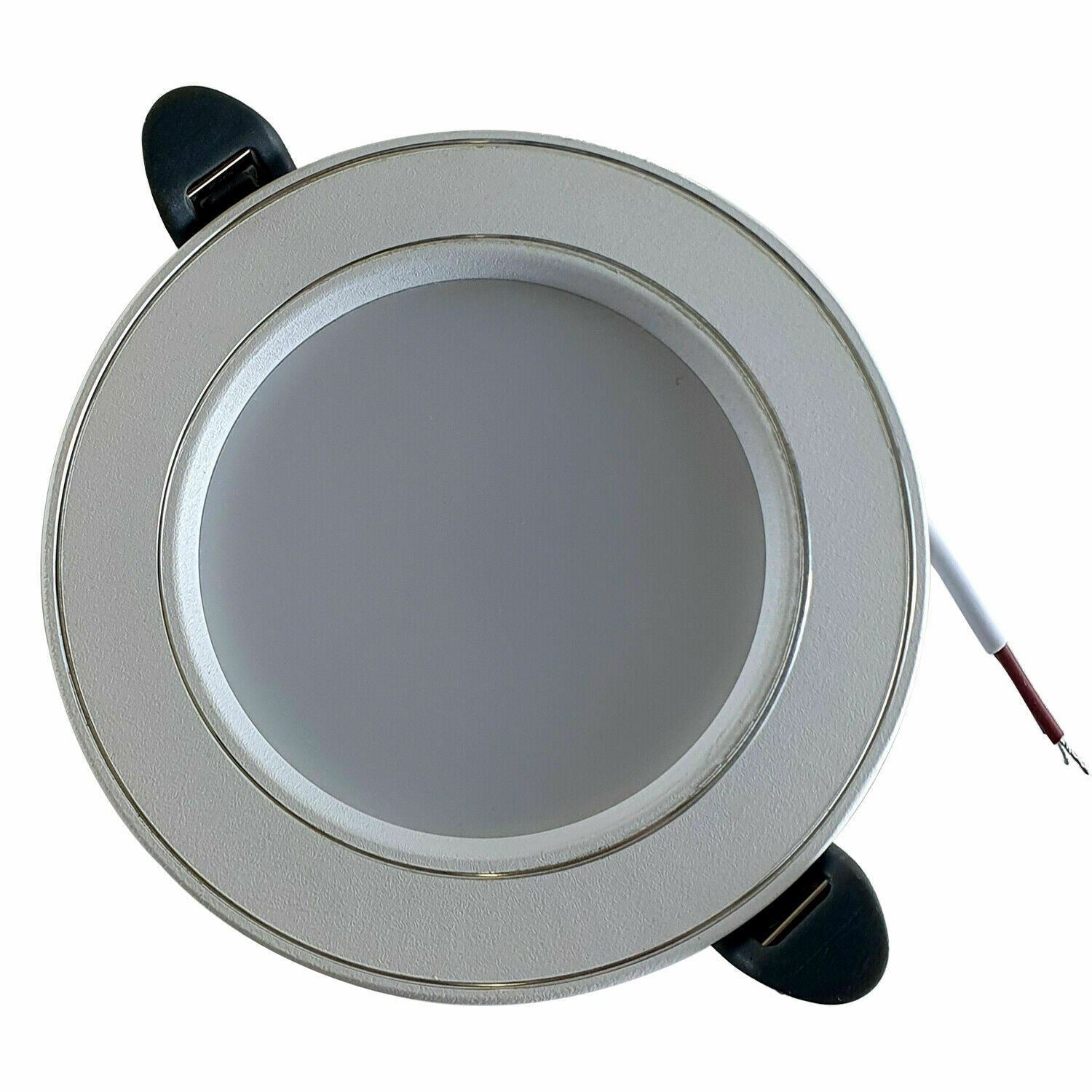 Simple LED Spot Panel Down lights Recessed Round Ceiling Border Lighting 5W Cool White Indoor Lighting